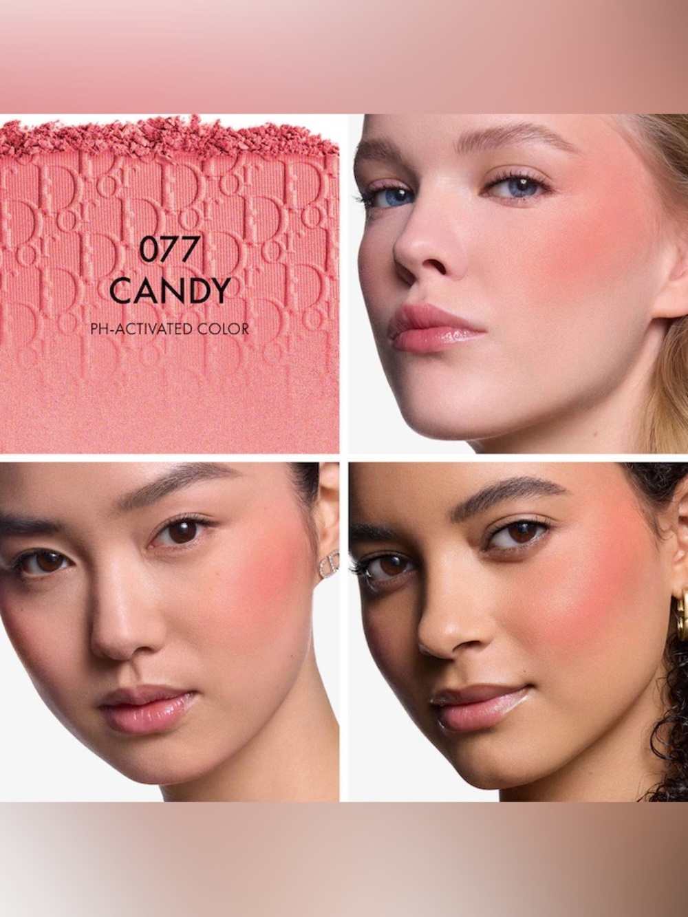 New Dior Rosy Glow Powder Blush 077 Candy - Picture 2 of 4